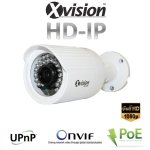 Telecamera IP di monitoraggio Full HD con LED IR da 30 metri, PoE