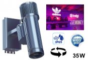 Gobo projector Rotating 35W - light projection of your own logo up to 7M