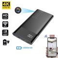 4K Power Bank-kamera WIFI med P2P live-overføring + 4K-oppløsning + IR LED nattsyn