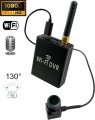 Kompakt SET - WiFi DVR box live stream + pinhole kamera 130° fisheye + ljud