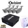 Bezdrátový IP CCTV set: 4 HD kamery (720P) + NVR