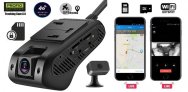 Caméra double voiture 4G WiFi et SIM avec application Live + GP