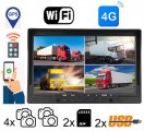 4G DVR LCD-skjerm 10,1" for bil + LIVE-stream og GPS-sporing