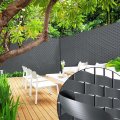 Elastyczne listwy osłonowe PCV do ogrodzenia oraz sztywne panele siatkowe o szerokości wypełnienia 4,7cmx50m