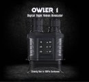 OWLER1 - Jumelles zoom 4x avec caméra + vision nocturne 500m