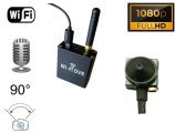 Mini-Lochkamera FULL HD 90° + WiFi-Spionagemodul P2P Live-Überwachung