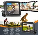 साइकिल कैमरा सेट - रियर फुल एचडी कैमरा + माइक्रो एसडी कार्ड में रिकॉर्डिंग के साथ 4,3" मॉनिटर