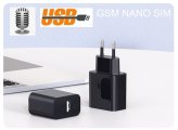 Adattatore USB con microspia GSM nascosta - ascolto fino a 12 m + funzione caricatore USB