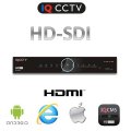 HD SDI Standard DVR 4 -tulot FULL HD, HDMI, VGA