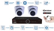 نظام كاميرا مايكرو 2x 1080P AHD مع 15 متر IR + DVR