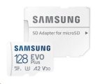 Cartão de memória de 128 GB Samsung micro SDXC EVO+ com adaptador SD