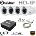 IP Kamerový systém 4x Full HD IP bullet kamera + NVR