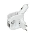 USB lizdas 5V 2400mA adapteris taip pat automobiliams + 2xUSB lizdas