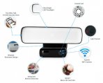 WiFi-kamera med 16W LED-ljus + IP65 + rörelsedetektering