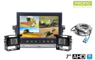 Caméra de recul HD 2x avec moniteur 7" HD - Ensemble de sauvega