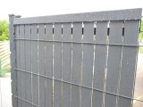 Listwy ogrodzeniowe 3D - Wypełnienie plastikowe z siatki oraz panele z elastycznej taśmy PCV - Kolor szary