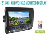 Monitor per auto da 5" ibrido a 2 canali con retromarcia AHD/CVBS