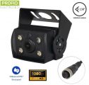 Tylna kamera cofania AHD o stopniu ochrony IP67 z białymi światłami FULL HD + 4 LED