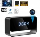 FULL HD WiFi alarm clock camera with IR LED + motion detection