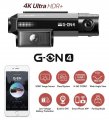 G-NET GON4 - Edinstvena dvojna WiFi kamera 4K UHD z GPS PRETOKOM V ŽIVO prek oblaka + WDR + 150°