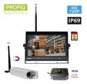 Wifi kamerový SET pre vysokozdvižný vozík na 9000 mAh batériu - 720P HD kamera s IP69 + 7" monitor