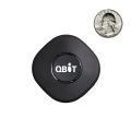 Qbit GPS locator with real-time active listening via Smartphone