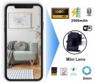 Cameră micro HD pinhole WiFi/P2P de 2 mm + detectie mișcare + alarmă