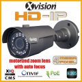 Caméra HD IP 4Mpx large avec 50m IR varifocal - GRIS