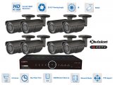 Säkerhet AHD-system - 8x bullet kamera 1080P + 40m IR och DVR