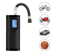 Elektrická smart pumpa na auto a bicykel – prenosný mini kompresor 120 PSI + powerbanka + LED baterka