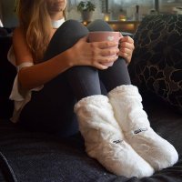 Domácí pantofle teplé vysoké Fleece – univerzální domácí pantofle s vůní levandule