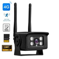 4G IP kamera Full HD s nočným videním, zvukom a pohybovým senzorom – IP66, P2P, Android/iOS