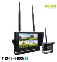 Reverse set WiFi - 1x kamera + 7" LCD monitor s snemanjem