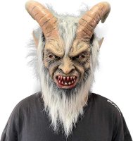 Maska na tvár démon čert – halloweenska maska pre deti aj dospelých