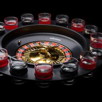 Alkoholová hra Ruleta Deluxe – set s 15 pohárikmi a 2 guličkami
