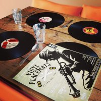 Podložky na stôl retro platne – prestieranie sada 4 kusy do kuchyne