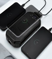 Powerbanka solárna 20 000 mAh – nabíjačka s USB + Type-C + bezdrôtové nabíjanie