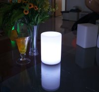 Stolová LED lampa oválna solárna - RGB meniaca farby 10 módov (interier/ exterier)