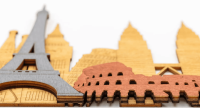 Světové památky - set 25 ks pro 3D nástěnnou mapu 105×25 cm