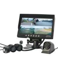 4x IR LED камери за паркиране със 7" LCD дисплей