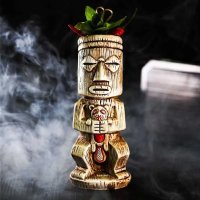 Pohár na drinky keramický – Koktejlový pohár Tiki Samif, 450 ml