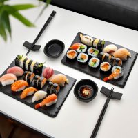 Sushi súprava pre 2 osoby – sada na shushi s miskami + taniere + paličky
