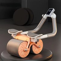 Posilňovací roller – automatický 2v1 valec na brušné svaly s časovačom