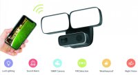 Telecamera PIR FULL HD WiFi con 2 riflettori LED 24W con LED IR