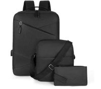 Set tašiek 3 ks – batoh na laptop + taška cez plece + peňaženka (vodeodolné)