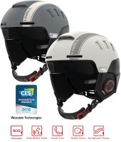 Smart prilba na lyže a snowboard – Prilba na zimné športy s bluetooth + reproduktory + mikrofón + SOS systém