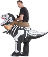Kostým kostra dinosaura – Dinosaurus nafukovací kostým na halloween s ventilátorom
