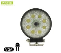 Vodotesná cúvacia kamera s uhlom záberu 120° a pracovným osvetlením 8x LED s dosvitom do 50 m