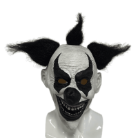 Maska na tvár hrôzostrašný klaun – hororová maska na Halloween a karneval
