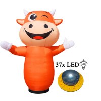 Nafukovací panák 3m nafukovacia reklama s LED osvetlením - Air Dancer býk